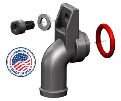 UPGRADED (5-peice) KIT Harley Street XG750 Coolant Sleeve/Pipe/Elbow 26900076