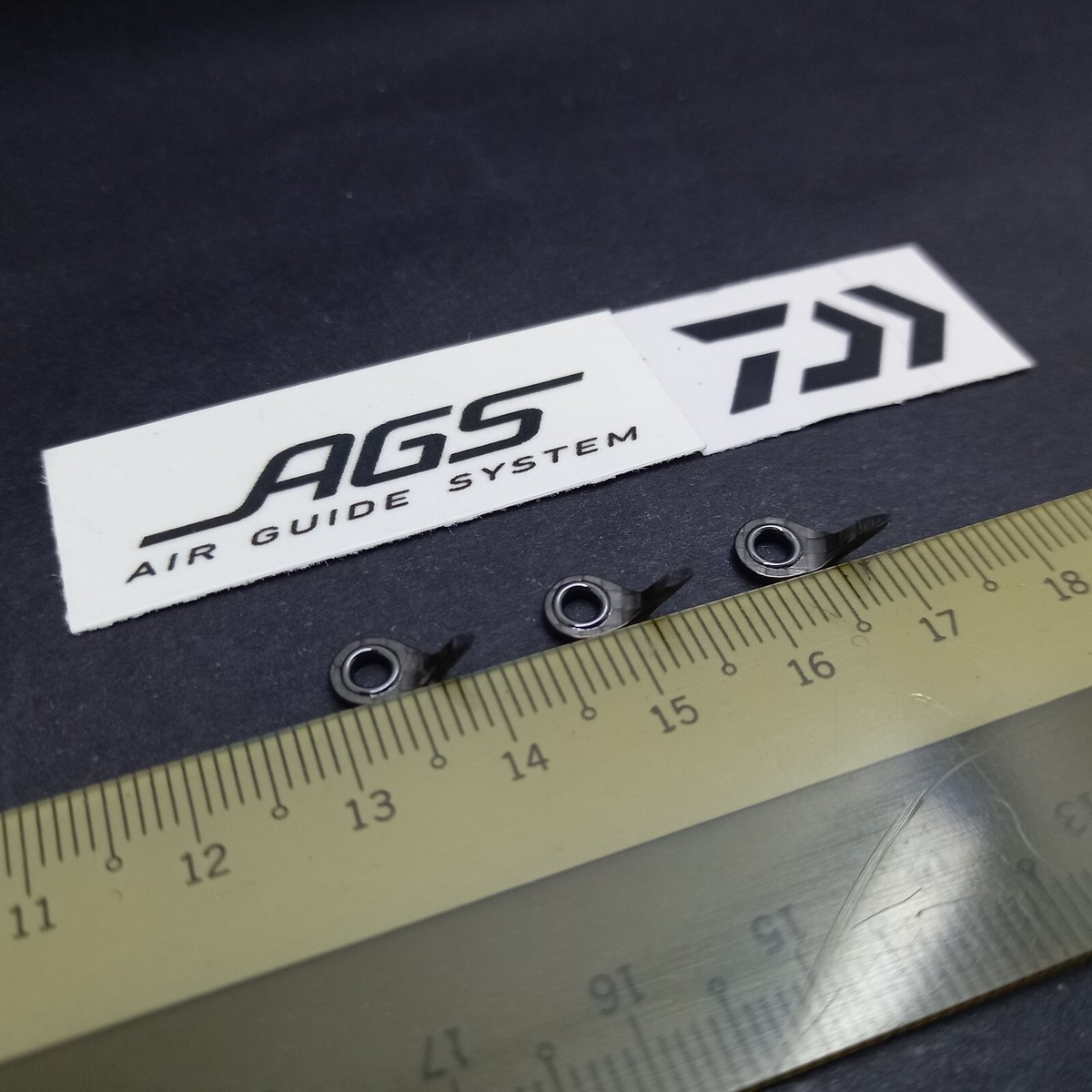 3 Guides Carbone Daiwa AGS Pour Construction Canne à Pêche - Ø 5,5 Mm - Occasion