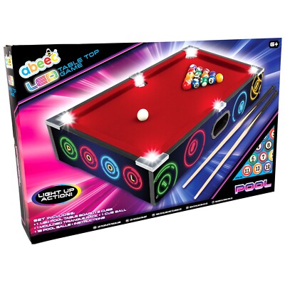 Tabletop Billardtisch - Family Fun - Mini Billardtisch mit Poolzubehör