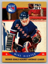 1990-91 Pro Set #398 Mike Richter