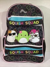Squishmallows Black Squish Squad 18 Backpack HGT1-125