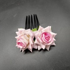 Bridal Rose Hair Comb Chinese Wedding Hairpin  Dance Headpiece