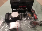 BNIB BRAND NEW PENTAX K 20D DIGITAL SLR CAMERA BATTERY CHARGER STRAP LEADS BOXED