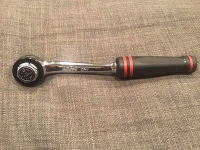 Vintage 3/8  Drive Ampro CR-V 8  Curved Ratchet