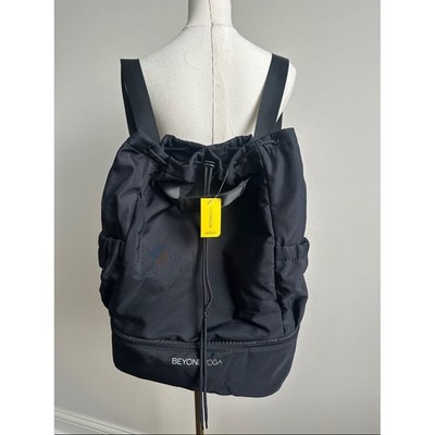 Beyond Yoga Convertible Gym Bag Backpack Black NWT Athletic 