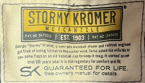 Orvis Stormy Kromer Original Winter Cap Wool Hat Partridge Plaid Size 7 3/8 USA - Picture 9 of 11