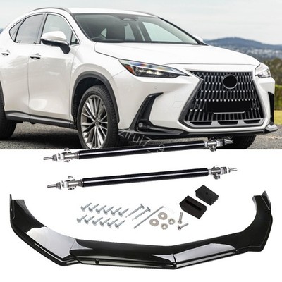 Black For Lexus NX200 NX250 NX300 NX350 Front Bumper Lip Chin Splitter Diffuser