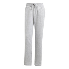 adidas Essentials Small Logo Feel Cozy Open Hem Joggers Womens Grey Casual Athle