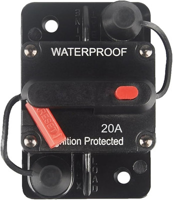 20 Amp Circuit Breaker Manual Reset for Car Truck Rv ATV Marine Trolling Motors