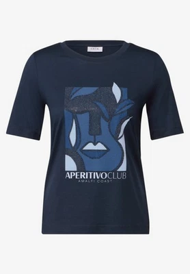 Cecil T-Shirt mit Print in der Farbe Urban Navy - Bild 1 von 4