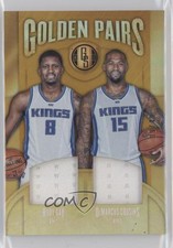 2016-17 Panini Gold Standard Golden Pairs 9/49 DeMarcus Cousins Rudy Gay #12 s7f