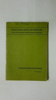 91789 Hans Bergner TIERERNÄHRUNGSLEHRE