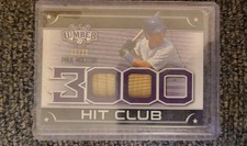 2021 Leaf Lumber - The 3000 Hit Club Relics Paul Molitor #3HC-10 Purple 11/12