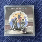 9/11 REMEMBERING OUR HEROES 1 oz .999 FINE SILVER COLORIZED ROUND  (2001)