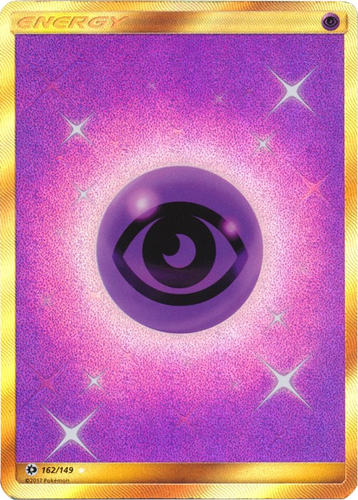 Psychic Energy - 162/149 - Secret Rare LP, English Pokemon Sun & Moon Base Set