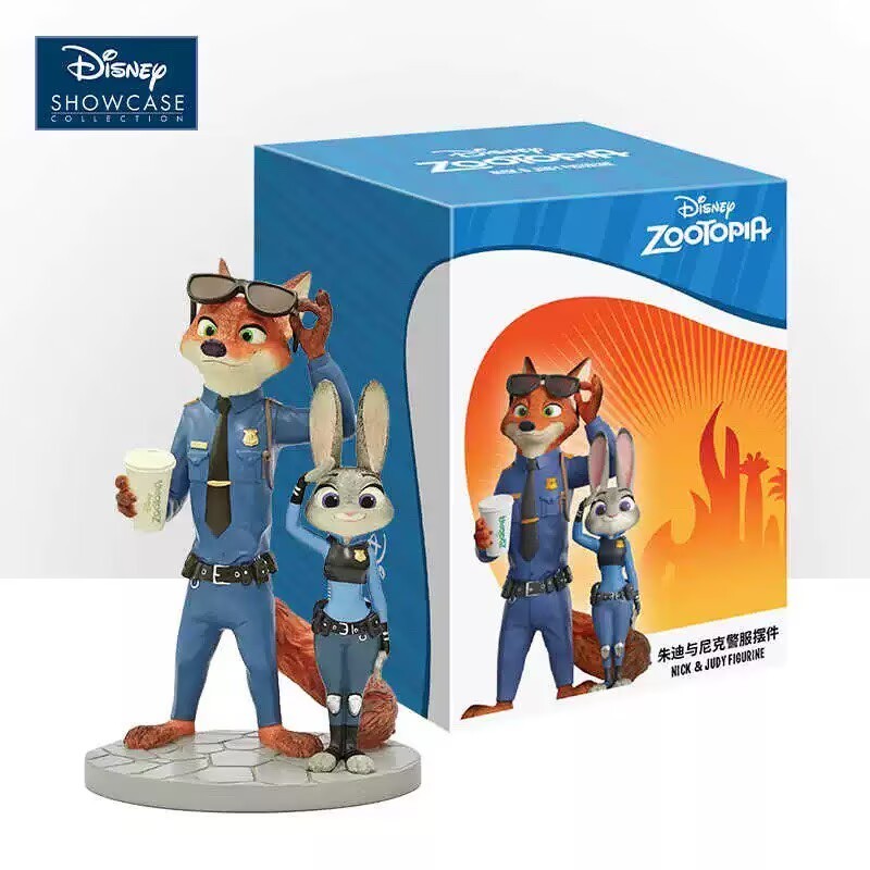 Authentic Disney Zootopia Nick Wilde Judy Hopps Figures Toy