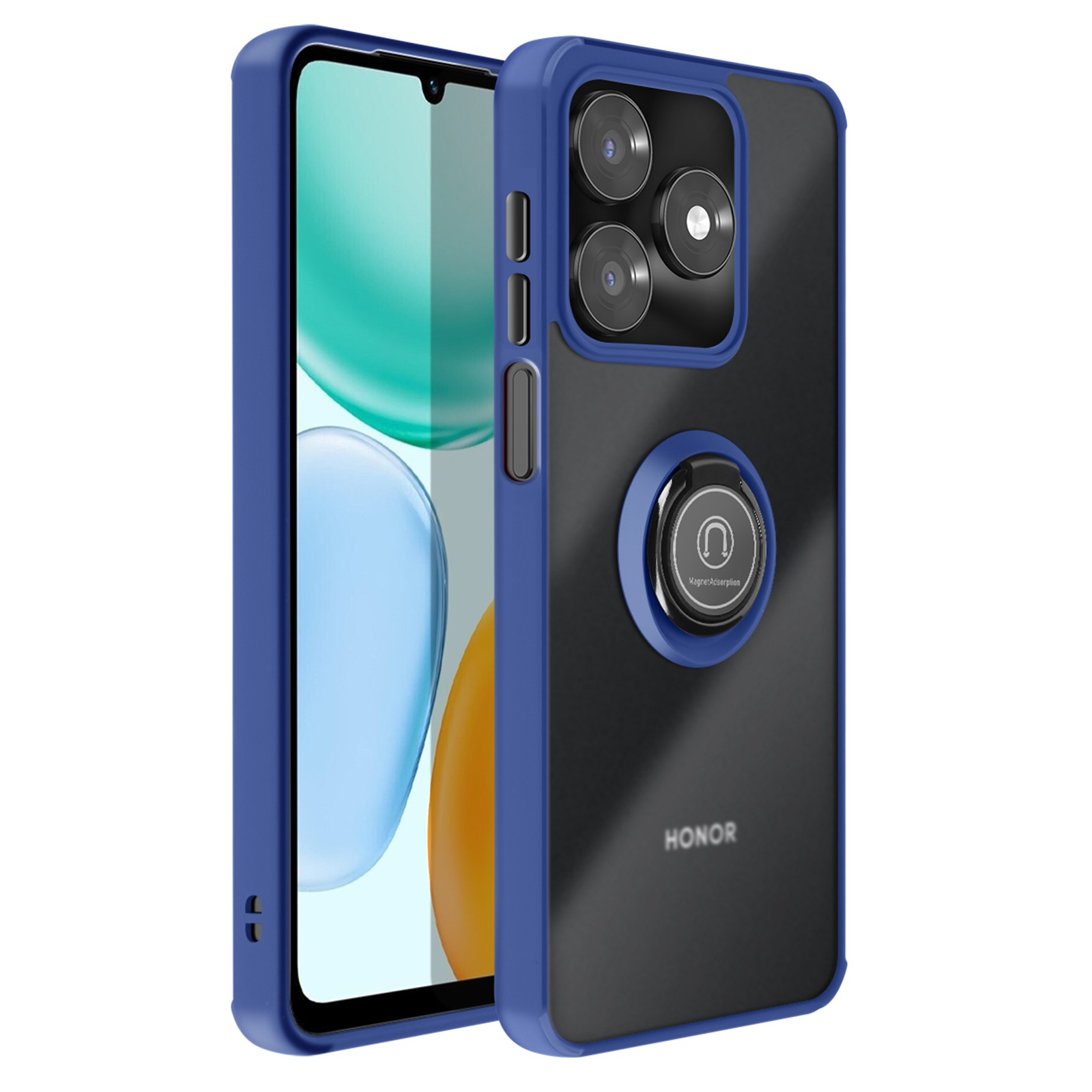 Coque de protection Honor X5c Plus 4G antichoc antichute bleue - 2