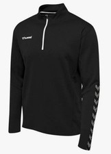 Hml Authentic Kids Half Zip Sweatshirt 127157 2114 Age 12 Size 152 Colour Black