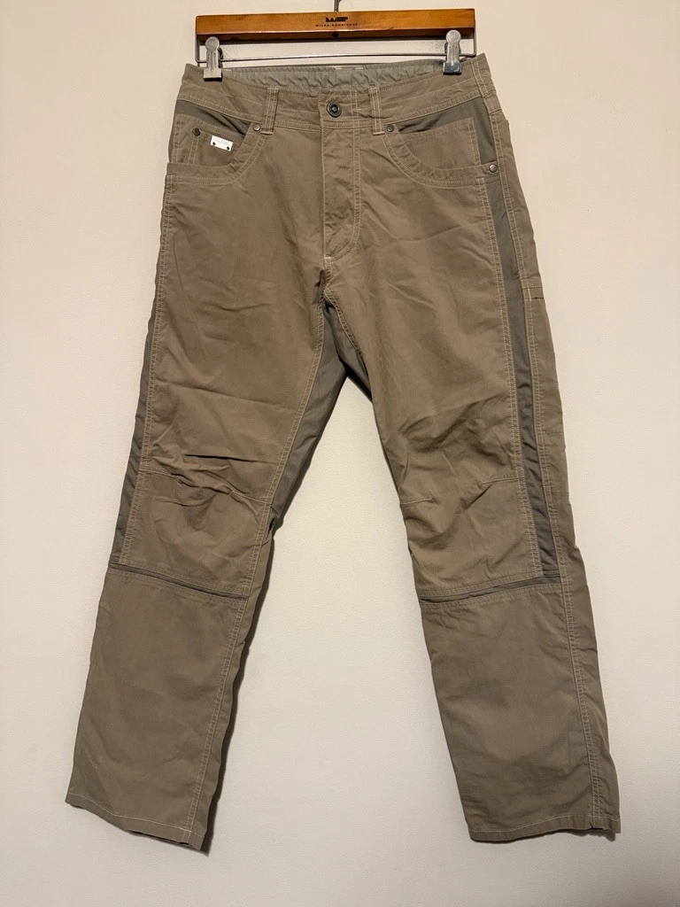 🌲 Kuhl Radikl Pants Mens 30x30 Brown Hiking Outdoor Stretch Performance Vented