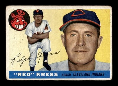 1955 Topps #151 Red Kress Indians GOOD *6e