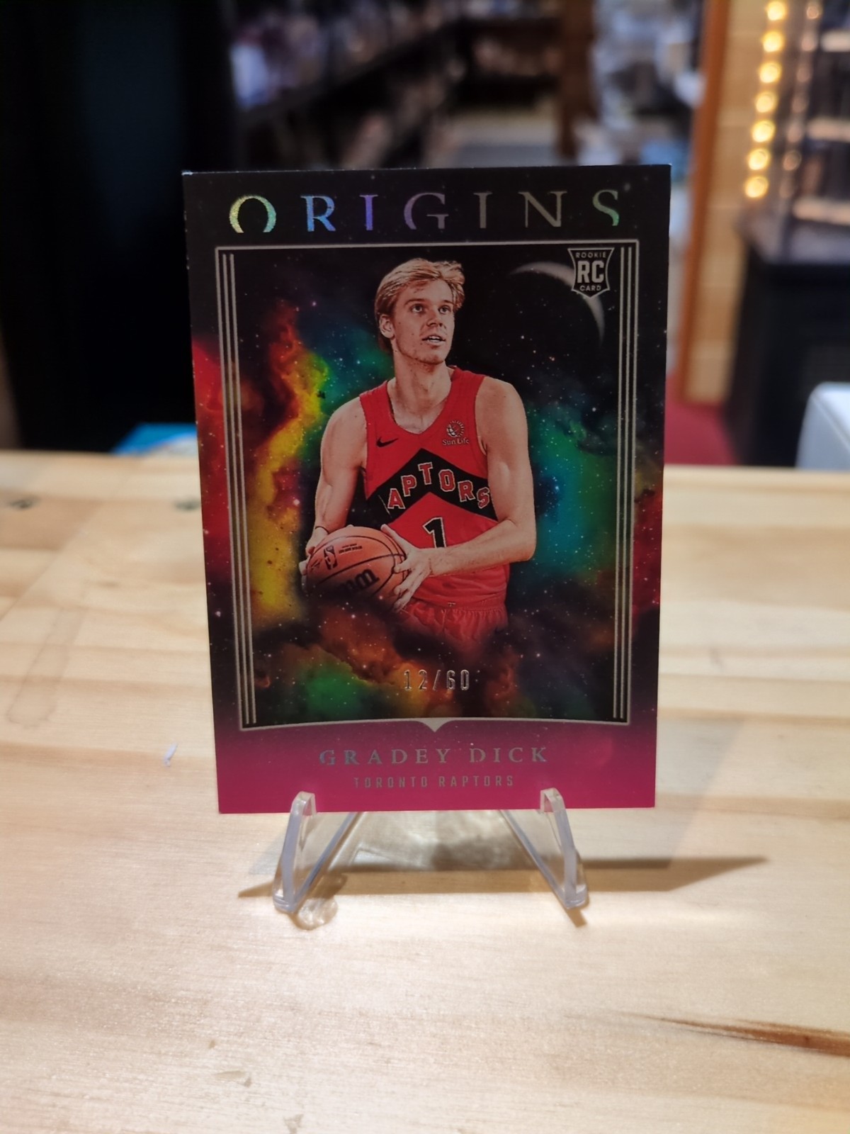 Gradey Dick 2023-24 Panini Origins #84 RC Pink /60 Toronto Raptors