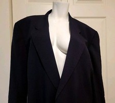 Giorgio Armani Le Collezioni Men's Jacket 42 L Sport Coat Black 52 EU Italy