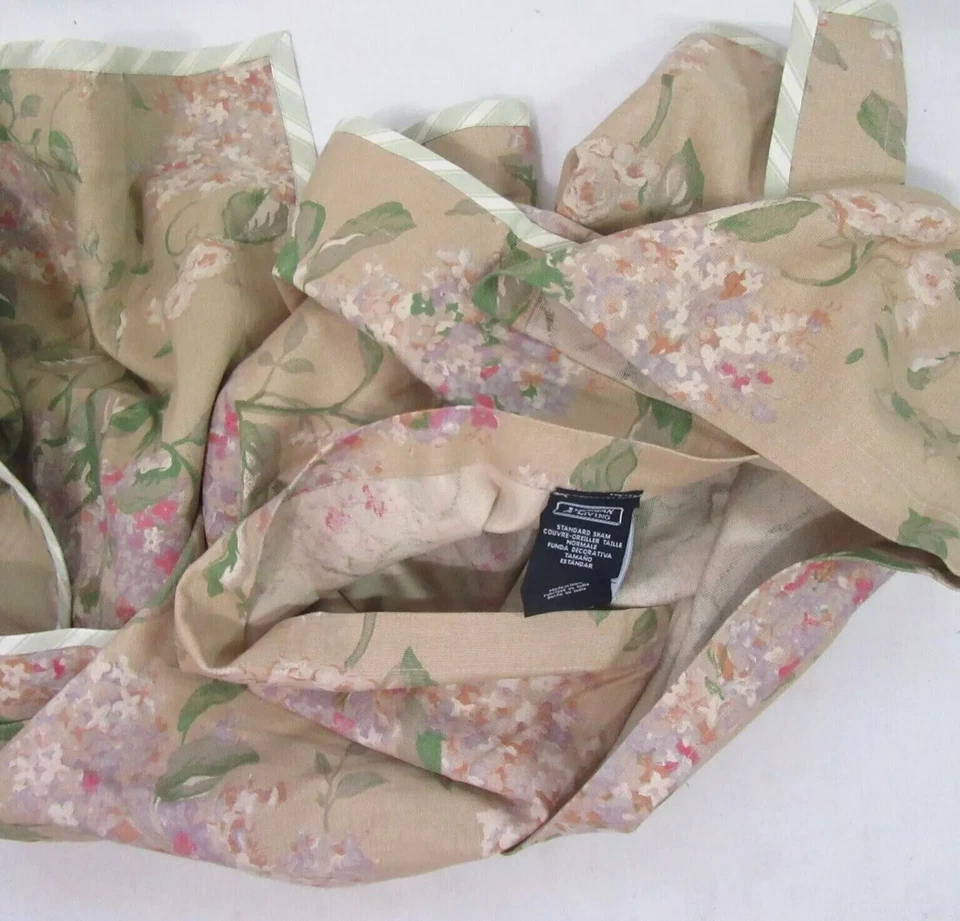 American Living Ralph Lauren Lilac Park Floral 3pc Full/Queen Comforter Set - Image 4 of 4