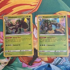 Pokemon Card Rillaboom SWSH006 Sword & Shield Base Prerelease Stamped Promo NM on eBay