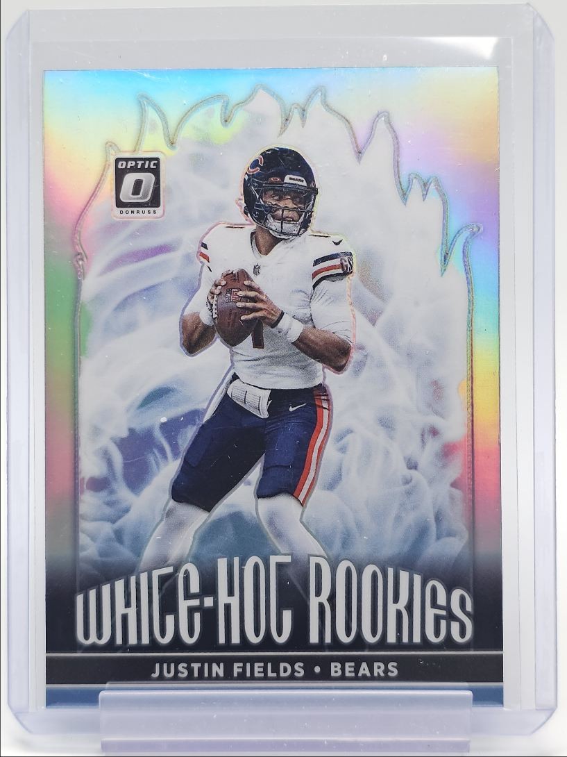 JUSTIN FIELDS 2021 DONRUSS OPTIC WHITE-HOT ROOKIES HOLO PRIZM RC Q5972