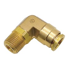 Parker 169Ptc-10-8 Elbow, Brass, Push-Fit5/8In, Mnpt1/2In
