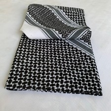 Authentic Palestinian Arafat Shemagh Keffiyeh 100 Cotton Traditional Arab Scarf
