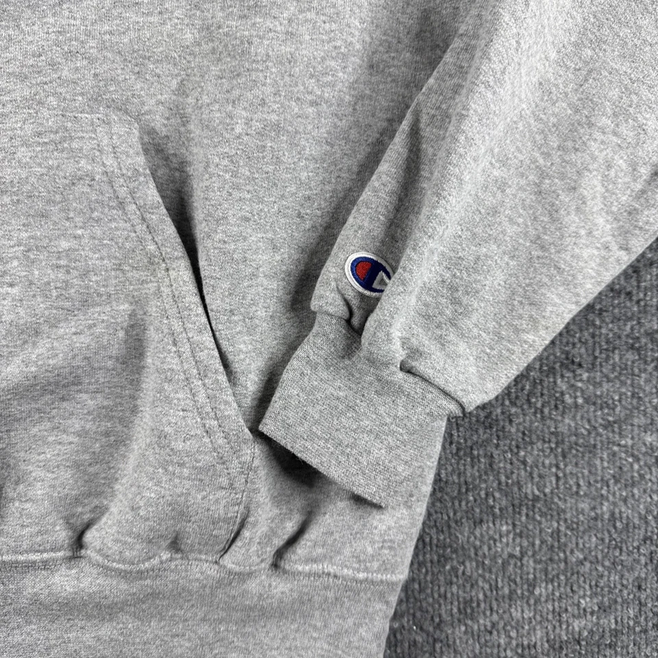 Champion LSU Tigers Gymnastics Hoodie M Gray Spellout Drawstrings - Image 4 of 4