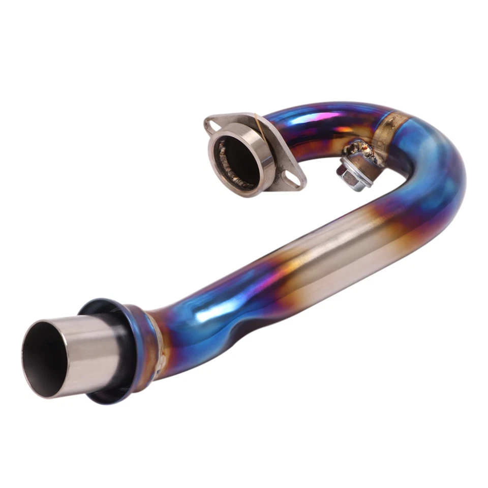 Exhaust Header Front Pipe Titanium for KTM Duke 390 250 125 RC390 2017-2019 Blue Foto 2 de 4