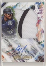 2020 Topps Inception 7/90 Kyle Lewis #IAJP-KL Jumbo Patch Auto 0g4