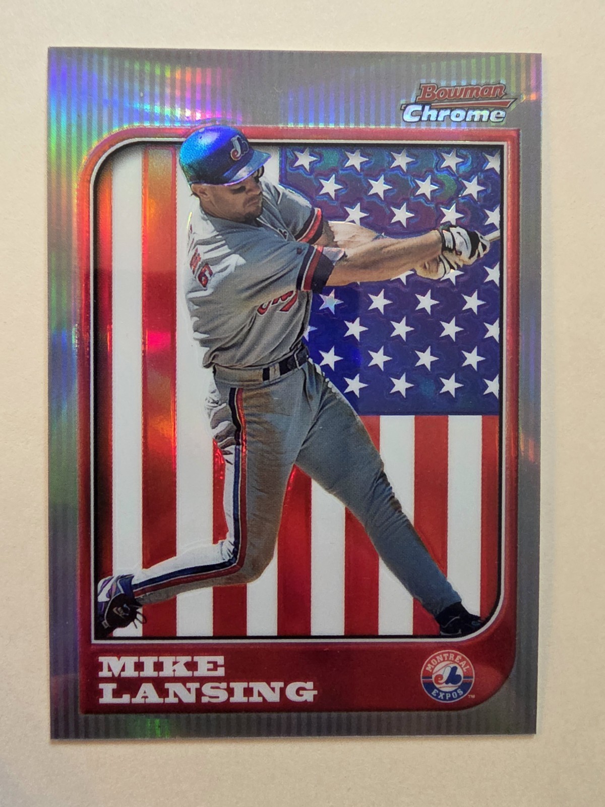 1997 Bowman Chrome - Mike Lansing #17 International Refractor