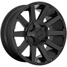 18x9 Satin Black Wheels Fuel D437 Contra 6x1356x5.56x139.7 -12 Set Of 4 106