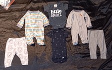 Mixed brands of infant boy clothing, 6 pieces. Size Newborn