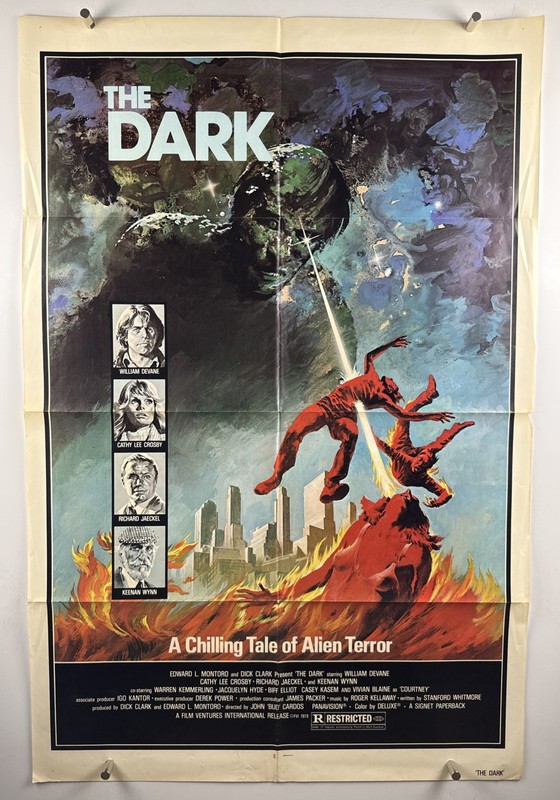 DARK Movie Poster (Fine) One Sheet 1979 Alien Sci-Fi 28816