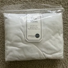 American Baby Company Fitted Crib/Toddler Bed Sheet 28" x 52" 100% Cotton Jersey