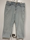 J. Jill Size 12 Authentic Fit Cropped Light Blue Denim Jeans — photo 1