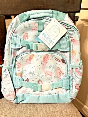 Pottery Barn kids school Disney Mermaid LARGE Backpack LUNCH WATER Travel girl .
