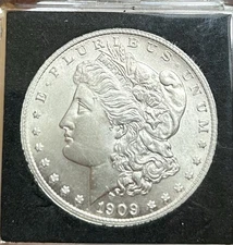 1909-O Morgan Silver Dollar - Daniel Carr Moonlight Mint Overstrike High Grade