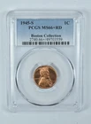 1945-S Lincoln Wheat Cent Boston Collection MS66+ RD PCGS