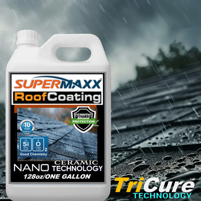 NANO ROOF COATING  FOR ASPHALT SHINGLES TILE WOOD METAL STAIN UV FADE PROTECTION