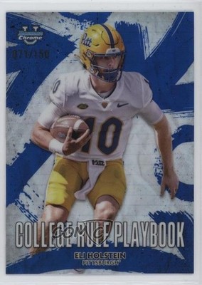 2025 Bowman U Chrome College Rule Playbook Blue Refractor /150 Eli Holstein 1q44