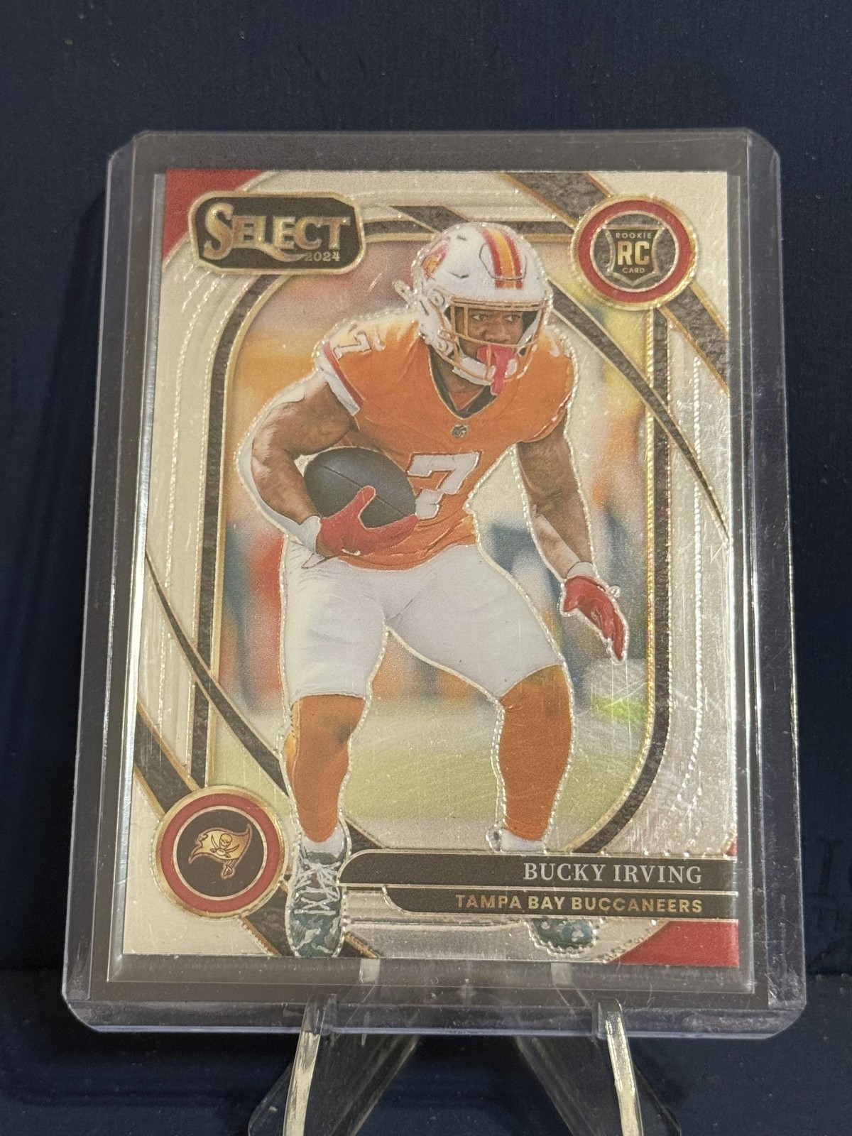 2024 Panini Select- Bucky Irving #239 Silver Club Level Tampa Bay Bucs (RC)