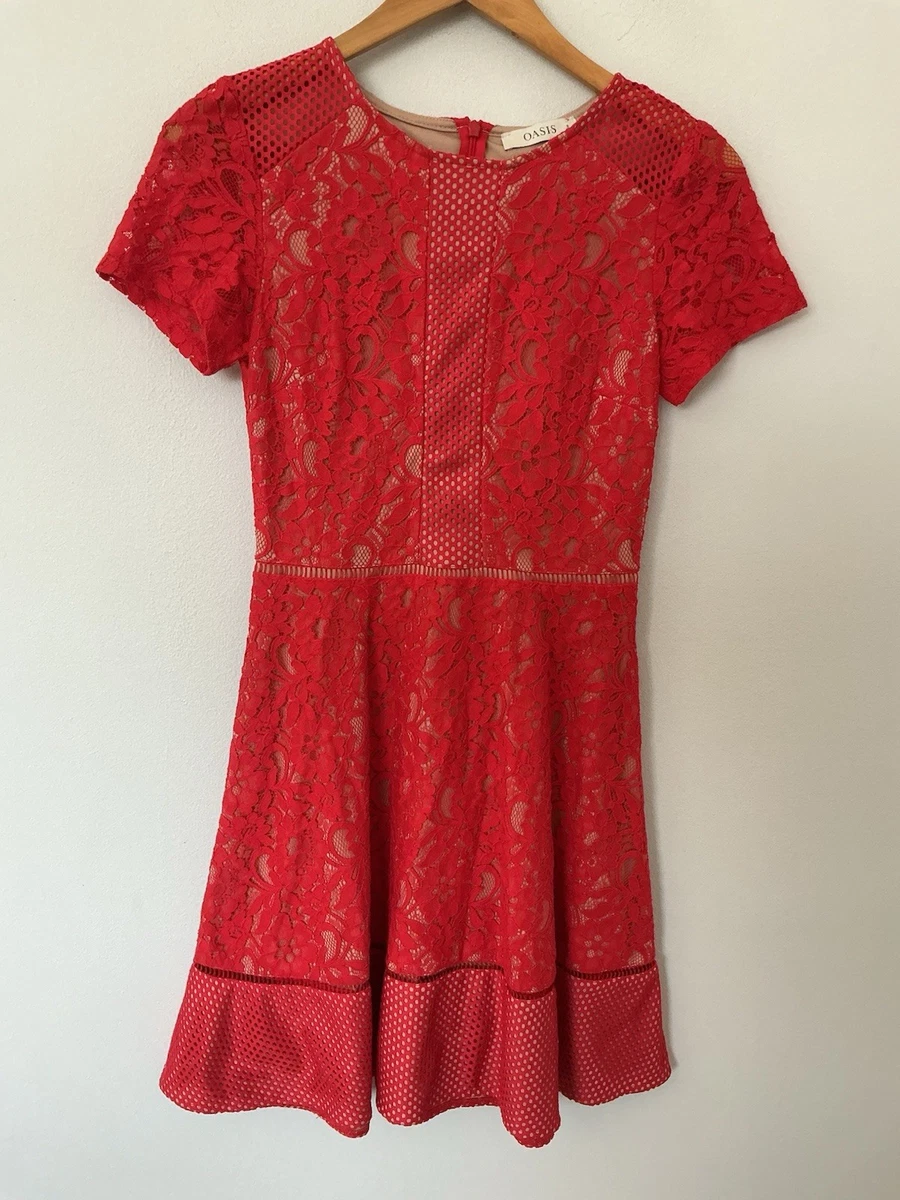 Oasis Red Lace Dresses for Women for sale | eBay UK