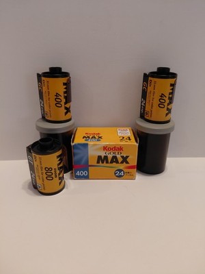 Kodak Gold Max Film Lot  3 - Kodak Gold Max 400 24 Exp. 1- Zoom 800 4 TOTAL