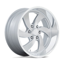 20x8 Us Mags U134 Desperado Silver Brushed Right Wheel 6x5.5 1mm