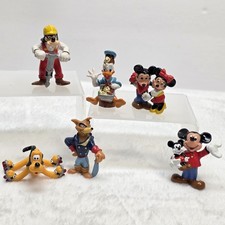 Lot of 6 vintage Mickey Disney PVC figures Applause 90's Minnie Goofy Pluto